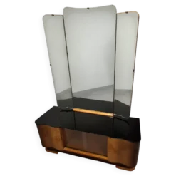 Art Deco Vanity Cabinet Attributed to Jindřich Halabala, Czechoslovakia, 19