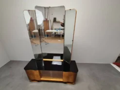 Art Deco Vanity Cabinet Attributed to Jindřich Halabala, Czechoslovakia, 19