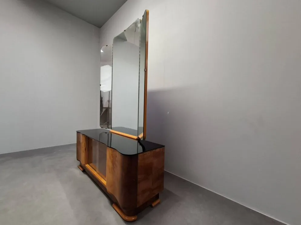 Art Deco Vanity Cabinet Attributed to Jindřich Halabala, Czechoslovakia, 19