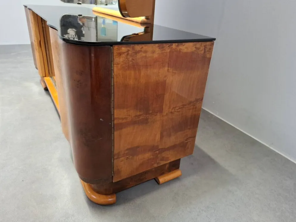 Art Deco Vanity Cabinet Attributed to Jindřich Halabala, Czechoslovakia, 19