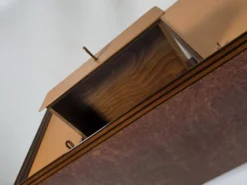 Artona cabinet/bureau en noyer et bois de racine, Maxalto, Italie, années 1970