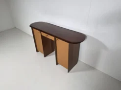Artona cabinet/bureau en noyer et bois de racine, Maxalto, Italie, années 1970