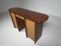 Artona cabinet/bureau en noyer et bois de racine, Maxalto, Italie, années 1970