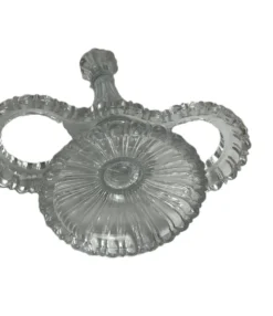 Arts de la table, deux serviteurs de table verre moulé début XXème
