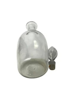 Arts de la table, grande bouteille carafe avec bouchon XIXème
