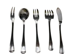 Arts de la table, service à confiserie métal argenté Christofle vers 1940