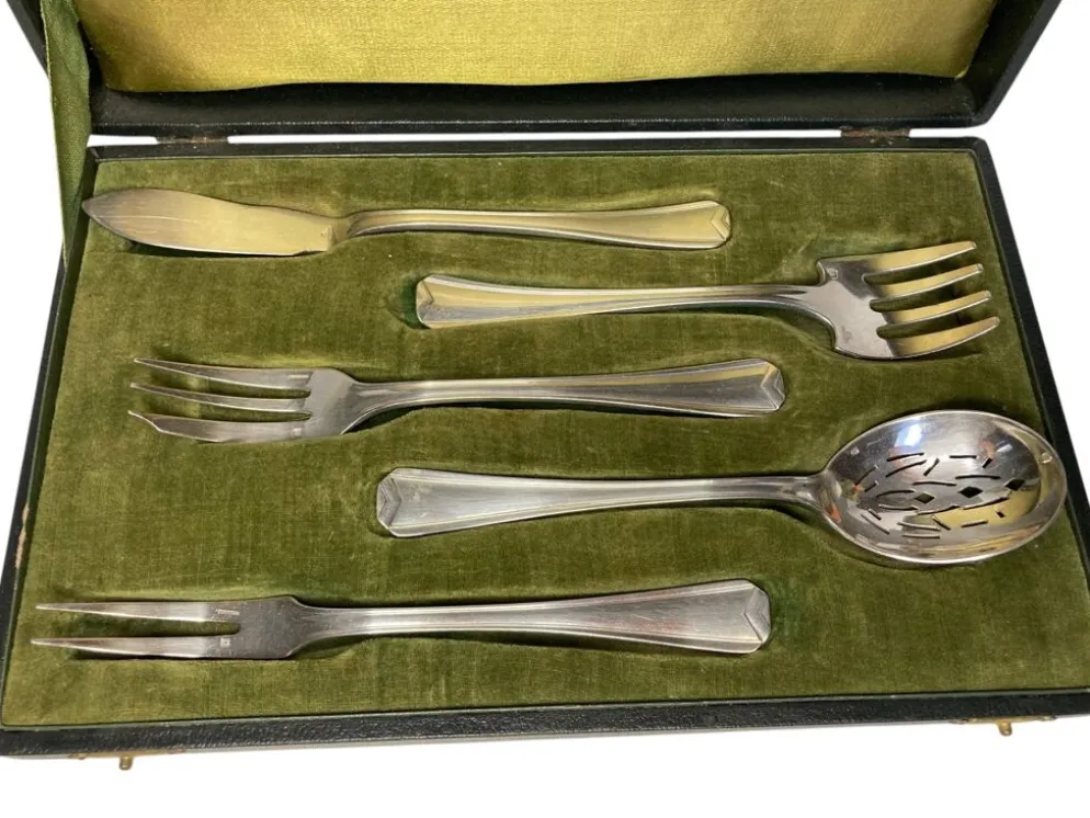 Arts de la table, service à confiserie métal argenté Christofle vers 1940