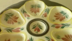 Assiette a huitre en faience de hb quimper