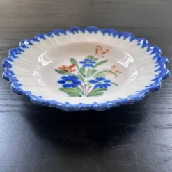 Assiette ancienne décor floral