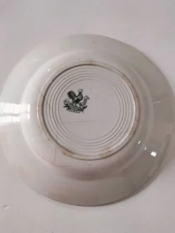 Assiette ancienne Faïencerie Saint-Amandinoise modèle Muguet époque 1900