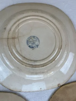 Assiette ancienne fin XIXème
