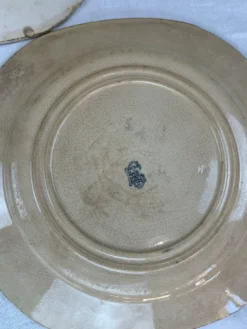 Assiette ancienne fin XIXème