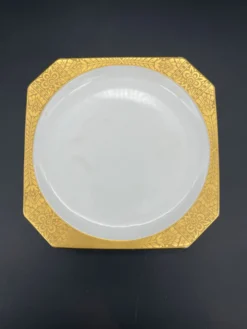 Assiette carrée en porcelaine de Hutschenreuther Selb
