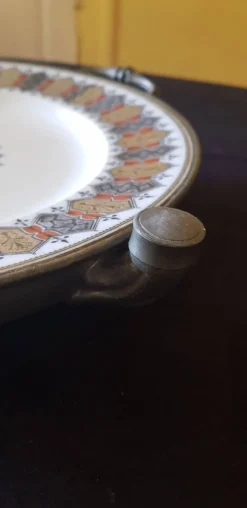 Assiette chauffante. Chauffe plat XIXème.