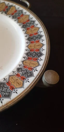 Assiette chauffante. Chauffe plat XIXème.