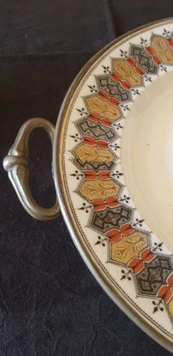 Assiette chauffante. Chauffe plat XIXème.
