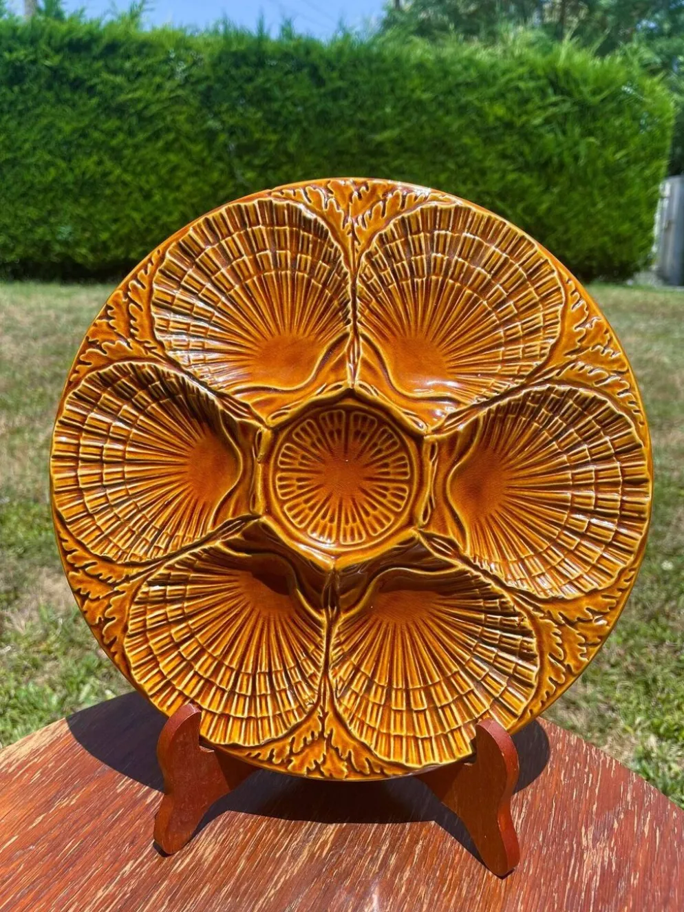 Assiette à coquillage en céramique
