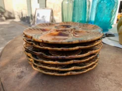 Assiette coquillages Sarreguemines