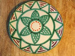 Assiette céramique par Antoine Fazio Vallauris Ø20.5cm