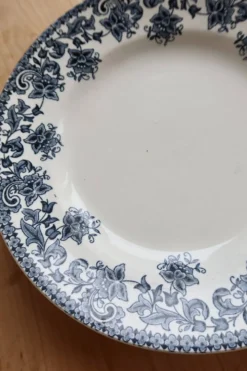 Assiette creuse ancienne terre de fer Saint Amand modèle Jane