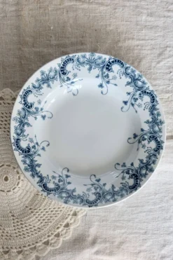 Assiette creuse ancienne terre de fer Saint Amand - Modèle Byzantin