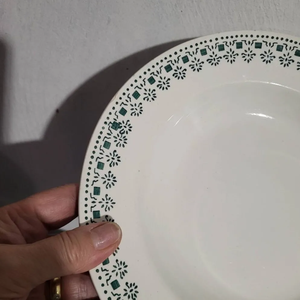 Assiette creuse/décorative vintage Sarreguemines Ypres en excellent ét