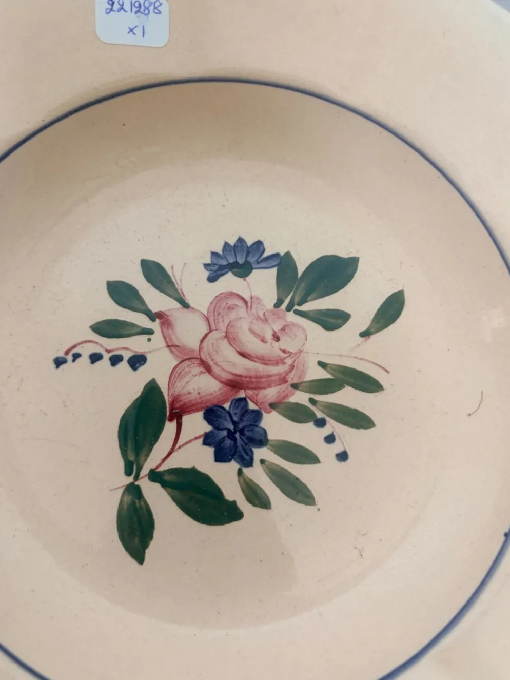 1 assiette creuse digoin sarreguemines 221288