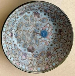 Assiette creuse en céramique émaillée, Danuta Le Hénaff