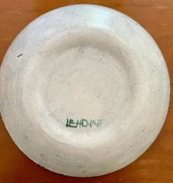 Assiette creuse en céramique émaillée, Danuta Le Hénaff