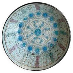 Assiette creuse en céramique émaillée, Danuta Le Hénaff