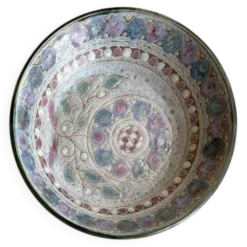 Assiette creuse en céramique émaillée, Danuta Le Hénaff