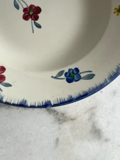 Assiette creuse Mary-Lou Digoin Sarreguemines peinte à la main