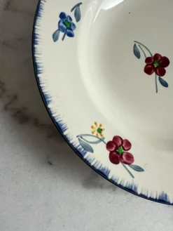 Assiette creuse Mary-Lou Digoin Sarreguemines peinte à la main