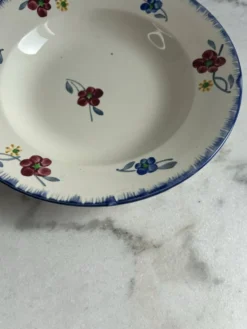 Assiette creuse Mary-Lou Digoin Sarreguemines peinte à la main