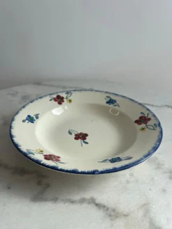 Assiette creuse Mary-Lou Digoin Sarreguemines peinte à la main