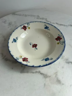 Assiette creuse Mary-Lou Digoin Sarreguemines peinte à la main
