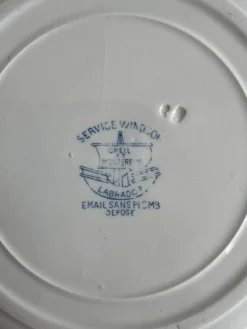 Assiette creuse Service Windsor Creil et Montereau 24cm