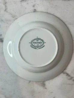 Assiette creuse terre de fer Narcisses Onnaing