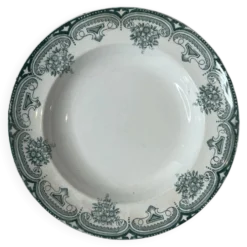 Assiette creuse terre de fer Narcisses Onnaing