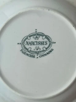 Assiette creuse terre de fer Narcisses Onnaing