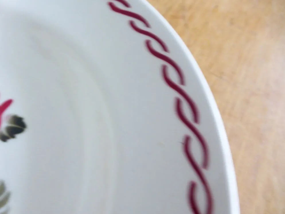 Assiette creuse vintage de Badonviller modèle Germaine 221274