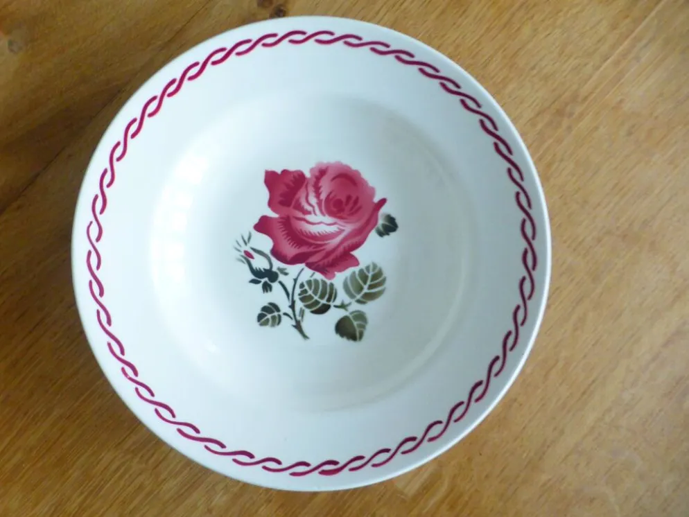 Assiette creuse vintage de Badonviller modèle Germaine 221274