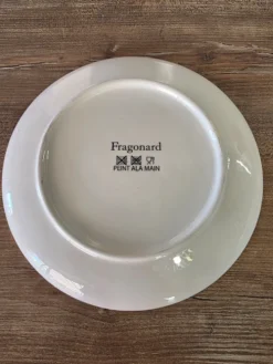 Assiette décorative Fragonard coquillage et corail