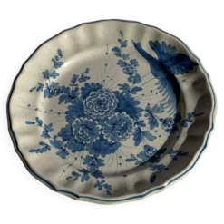 Assiette décorative à motif d'oiseau stylisé D24,5