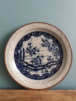 Assiette décor japonisant