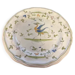 Assiette décor moustiers