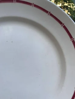 Assiette de service Ceranord faïencerie Saint Amand
