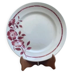 Assiette de service Ceranord faïencerie Saint Amand