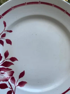Assiette de service Ceranord faïencerie Saint Amand