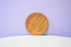 Assiette de service en teck vintage